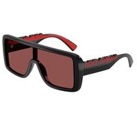 Dolce & Gabbana DG6204 501/75 Unisex Sunglasses Injected Black Violet Squared Normal