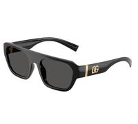 Dolce & Gabbana DG6206 501/87 Man Sunglasses Injected Black Grey Squared Normal