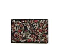 Dolce & Gabbana Floral Gold Frame Clutch Evening Purse with Card Slots and Logo Details - Multicolor - One Size