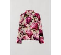 Dolce & Gabbana Girl's Floral Print Long-Sleeved Cotton Top - Size: 4 - female