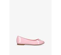 Dolce & Gabbana Girls Pale Pink Kids Vernice Dg-logo Patent-leather Ballet Flats 5-10 Years Eur 29 / 11 Uk