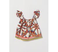 Dolce & Gabbana Girl's Poplin Top with Carretto Siciliano Print - Size: 6 - female