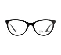 Dolce & Gabbana Cats Eye Black Womens Glasses Frames Metal - One Size