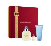 Dolce & Gabbana Light Blue Pour Homme Eau de Toilette 75ml Gift Set (Contains 75ml EDT, 50ml Shower Gel and Miniature)