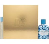 Dolce & Gabbana Light Blue Capri In Love Gift Set 100ml EDP + 10ml Light Blue Pour Homme EDT