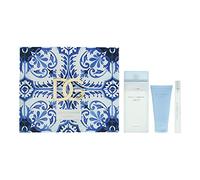 Dolce & Gabbana Light Blue Pour Femme 3 Piece Gift Set: Eau De Toilette 100ml - Eau De Toilette 10ml - Body Cream 50ml