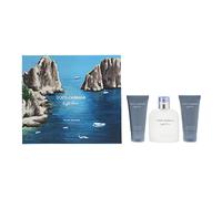 Dolce & Gabbana Light Blue Pour Homme 3 Piece Gift Set: Eau De Toilette 125ml - Shower Gel 50ml - Aftershave Balm 50ml