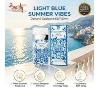 Dolce & Gabbana Light Blue Summer Vibes EDT 50ml Spray Women Fragrance