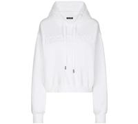 Dolce & Gabbana logo-embossed drawstring hoodie - White 50