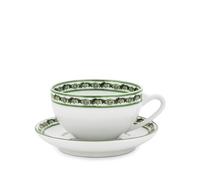 Dolce & Gabbana Maiolica-trim teacups (set of two) - White One Size