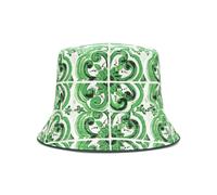 Dolce & Gabbana Majolica-print reversible bucket hat - Green 58