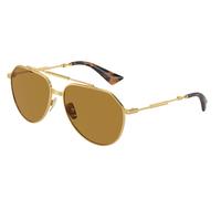 Dolce & Gabbana Man DG2302 02/53 Sunglasses Metal Gold Brown Pilot Normal