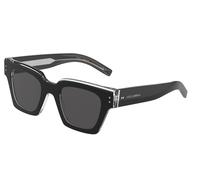 Dolce & Gabbana Man DG4413 675/R5 Sunglasses Acetate Black Grey Squared Normal