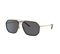 Dolce&Gabbana Man Sunglass DG2285 - Frame color: Gold/Black, Lens color: Polarized Grey
