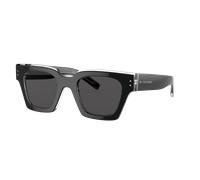 Dolce&Gabbana Man Sunglass DG4413 - Frame color: Black/Crystal, Lens color: Grey