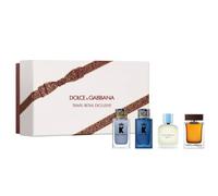 Dolce & Gabbana Men’s Miniature Fragrance Gift Set - K EDT, K EDP, The One & Light Blue EDT - 4 x 5ml Travel Retail Exclusive