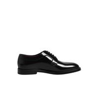 Dolce & Gabbana Men's Calf Leather Lace Up Dress Derby Shoes - Black - 40 EU