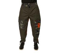Dolce & Gabbana Mens Camo Cargo Pants Tp700t - Dark Green Cotton - Size EU 50 (Mens)