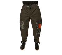 Dolce & Gabbana Men's Camouflage Print Jogger Cargo Pants with Drawstring Closure | Size: 30 Dolce & Gabbana Multicolor 30