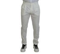 Dolce & Gabbana Mens Classic Fit White Dress Pants - 54 IT - White