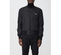 Dolce & Gabbana Men's Contemporary Bomber Jacket with Central Zip Closure and Practical Pockets - Black - 48 EU
