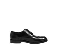 Dolce & Gabbana Men's Leather Derby Wingtip Formal Shoes - Black - 41 EU