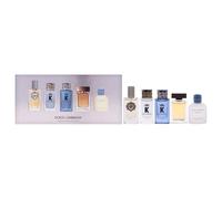 DOLCE & GABBANA Men's Mini Fragrance Set, 5 Piece Collection, Pour Homme EDT/EDP, 24.5ml Total, Devotion, K, Light Blue, The One splash