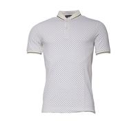 Dolce & Gabbana Mens Polka Dot Polo Shirt Classic Fit - Ivory Cotton - Size EU 50 (Mens)