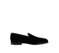 Dolce & Gabbana Mens Velvet Slipon Loafer - Black Cotton - Size EU 40