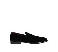 Dolce & Gabbana Mens Velvet Slipon Loafers - Black Cotton - Size EU 39