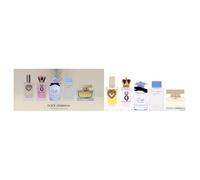 Dolce & Gabbana Mini Collection for Women - 5-Piece Mini Perfume Gift Set, 0.17oz Devotion, Q, Blue Jasmine, The One EDP & 0.15oz Light Blue EDT Splash