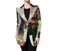Dolce & Gabbana Patchwork Blazer Jacket - 44 IT - Multicolor