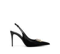 Dolce & Gabbana polished calfskin slingbacks - Black 35.5-36-36.5-37-37.5-38-38.5-39-39.5-40-40.5-41