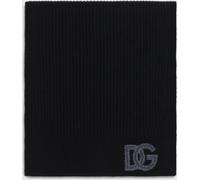 Dolce & Gabbana Ribbed Virgin Wool Scarf with DG Monogram - Size: OS - male