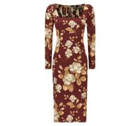DOLCE & GABBANA Rose Print Dress 38 IT