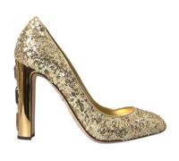 DOLCE & GABBANA Shoes Gold Sequin Crystal Heels Pumps EU40 / US9.5 1200usd