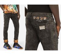 Dolce & Gabbana Skinny Jeans Tiger Stretch Slim Fit Denim Icon IT 48