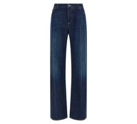 DOLCE & GABBANA Stretched Pleated Trompe L'oeil Jeans 40 IT