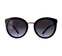 Dolce & Gabbana Woman Dolce & Gabbana DG4268 501/8G Sunglasses Acetate Black Grey Round Normal Shaded