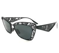 Dolce & Gabbana Woman DG2311 01/87 Sunglasses Steel Black Grey Cat Eye Normal
