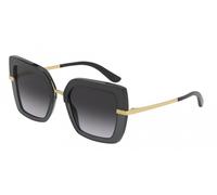 Dolce & Gabbana Womens Sunglasses DG4373 32468G Top Black on Transparent Grey Gradient Metal - One Size