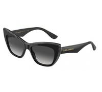 Dolce & Gabbana Woman DG4417 32468G Sunglasses Acetate Black Grey Cat Eye Normal Shaded