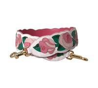 Dolce & Gabbana White Floral Leather Accessory Shoulder Strap - female - Dolce & Gabbana - Bag Accessories - Multicolor - ONE SIZE - Bags ONE SIZE
