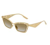 Dolce & Gabbana Woman DG2311 12246E Sunglasses Steel Gold Cat Eye Normal