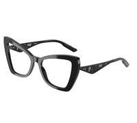 Dolce & Gabbana Woman DG3409 501 Optical frames Acetate Black Transparent Cat Eye Normal