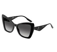 Dolce & Gabbana Woman DG4489 501/8G Sunglasses Acetate Black Grey Cat Eye Normal Shaded