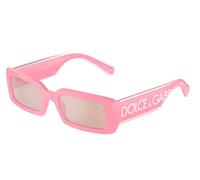 Dolce & Gabbana Woman DG6187 3262/5 Sunglasses Injected Pink Pink Squared Normal