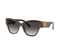 Dolce&Gabbana Woman Sunglass DG4449 - Frame color: Leo Brown On Black, Lens color: Grey Gradient