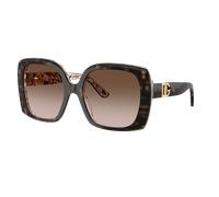 Dolce&Gabbana Woman Sunglass DG4475 - Frame color: Havana On White Barrow, Lens color: Brown Gradient