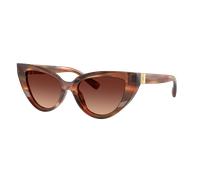 Dolce&Gabbana Woman Sunglass DG4497 - Frame color: Striped Brown, Lens color: Gradient Brown